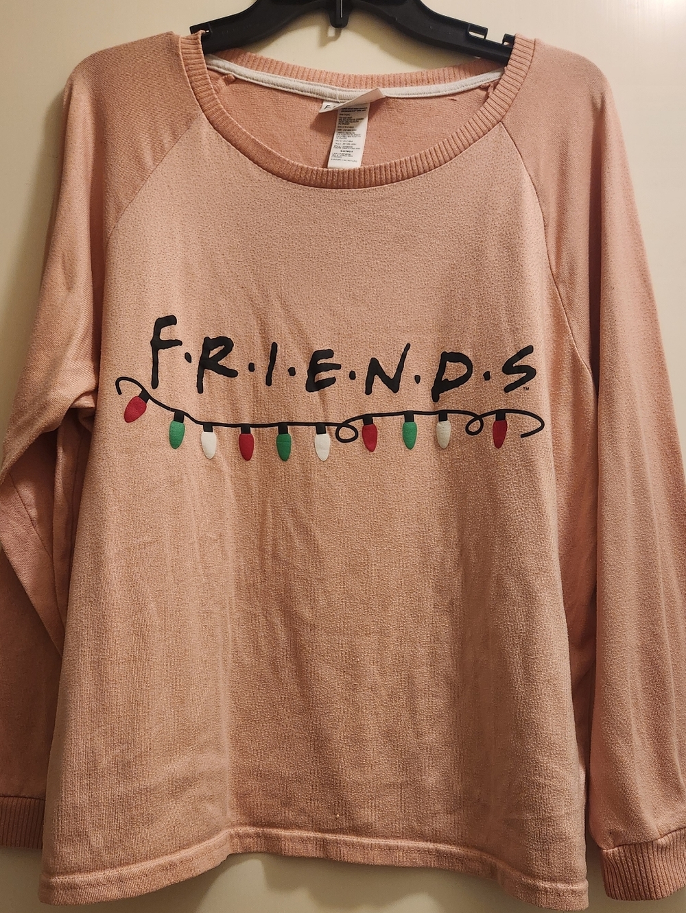FRIENDS Sandstone Pink Logo Sleep Top, 2XL